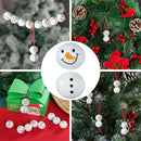Garland Party Decor Winter Christmas Wooden Bead Snowman Wooden Bead Craft