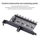 3P/4P Cooling Fan Hub Speed Controller Knob SATA Computer Chassis Regulator Part