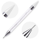 Dual Heads Dotting Wax Pen Point Drill Picker Nail Art Studs Dotter DIY Too