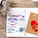 Blessing Metal Cutting Die Transparent Seal Embossing Stencil Decorative Craft