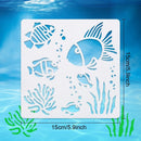 Wall Paint Ocean Sea Animal Painting Hollow Template 6x6Inch Creatures Stencil