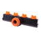 Plastic 4 Valve Way Branch Controller Garden Hose Pipe Splitter Drip