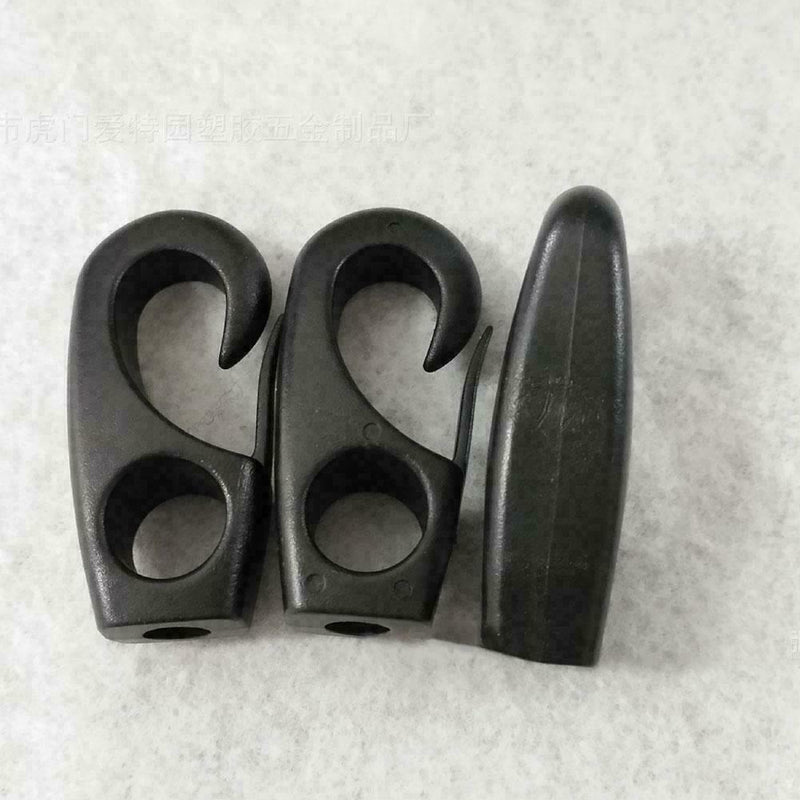 10x Plastic Bungee Hooks For Shock Cord Tie Down Canoe Kayak E8W0 J3N0