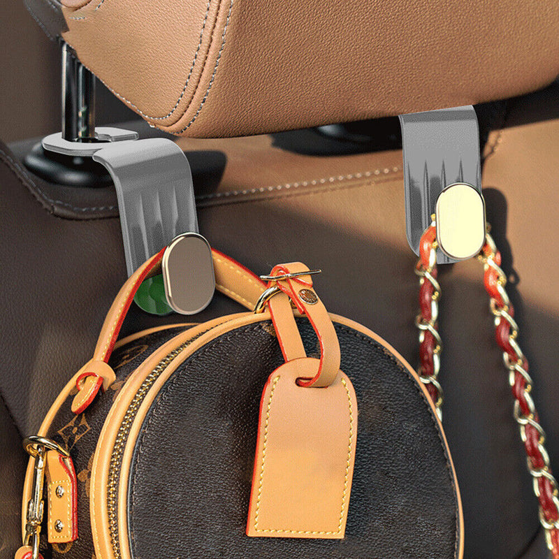 Waterproof Car Seat Back Hook Auto Interior Headrest Hanger Holder (Grey)
