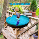 Heated Birdbath Bird Feeder Heater Outdoor Winter Hummingbirds Heating Bath~