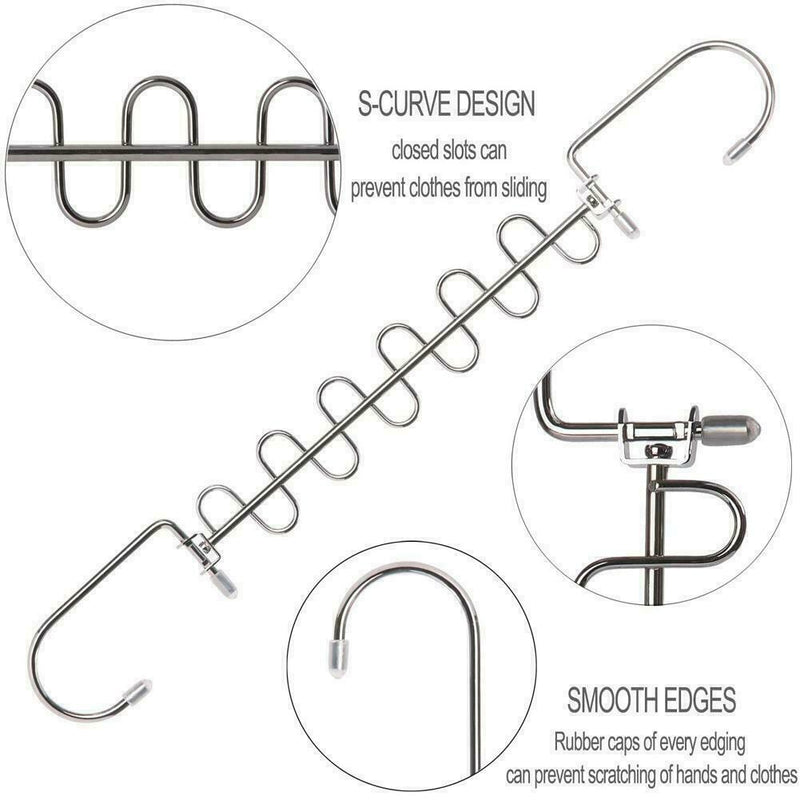 Space Saving Hangers Metal Hanger Cascading Hanger Goo Tool T1H Home M3A7