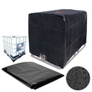 Water Tank Protective Cover IBC Container Waterproof Dust Sunscreen (Black)