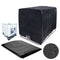 Water Tank Protective Cover IBC Container Waterproof Dust Sunscreen (Black)