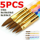 Gel Carving Acrylic Manicure Tools Nail Art Brushes Painting Pen Drawing Liner