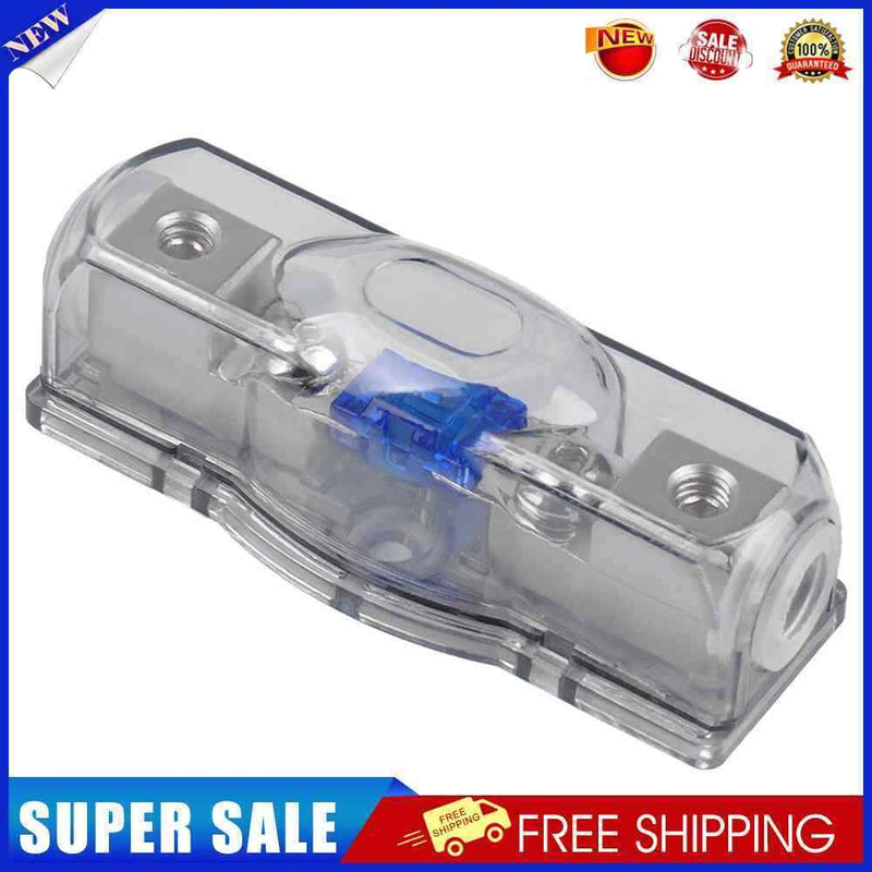 Car Audio 60 AMP Mini ANL Fuse Holder Block 4/8 GA IN 4/8 GA OUT with Fuse