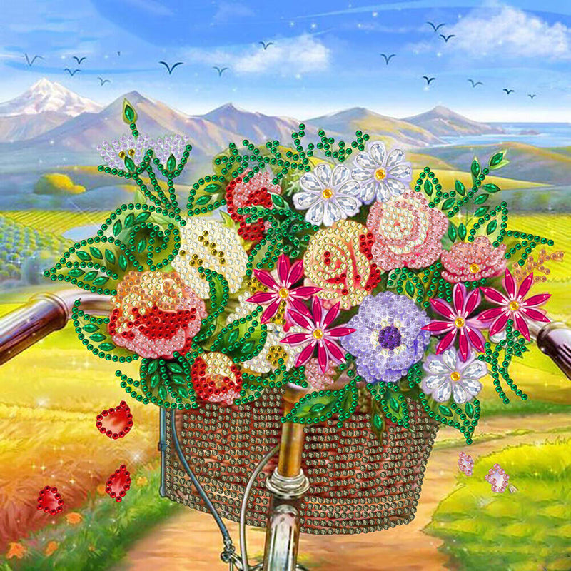 #A Partial Special-shaped Diamond Painting Kits Flowers Plants Mosaic Wall Pictu