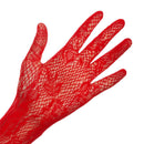 Floral Christmas Halloween Gloves Fancy Dress Lace Gloves Gothic Punk Mittens