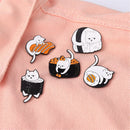 Clothes Bag Lapel Pin Sushi Enamel Pin Badge Cartoon Brooch DIY Decoration