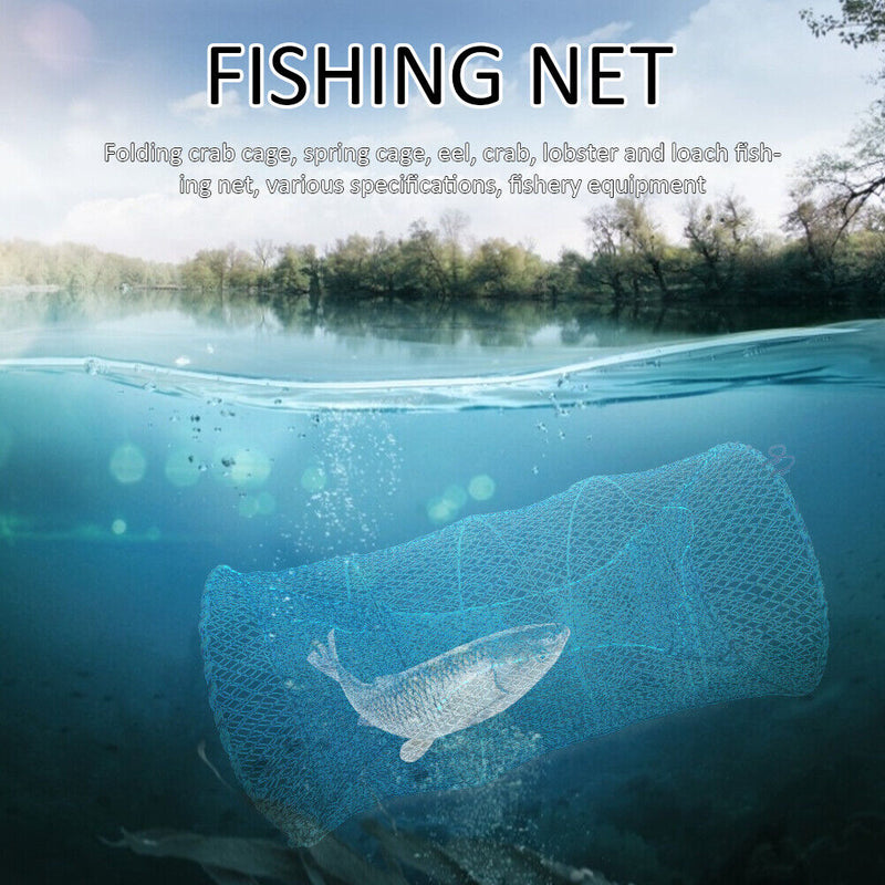 Folding Fishing Trap Crab Shrimp Loach Net Auto-Scaling Fish Trap Nylon Fish Net