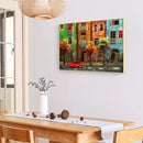 Colored Streets Frameless Picture Oil Paint By Numbers Hand Painted Picture