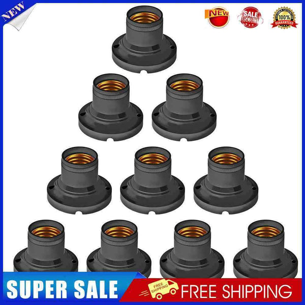 5x10pcs Conversion Flat Lamp Holder Base Screw Converter Energy Saving