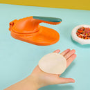 Manual Dumpling Skin Mold Kitchen Lazy Jiaozi Maker Dough Press (Orange)