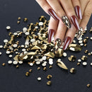 Diamond Bottom Crystal Glitter Glass Nail Art Rhinestones Flatback Rhinestone