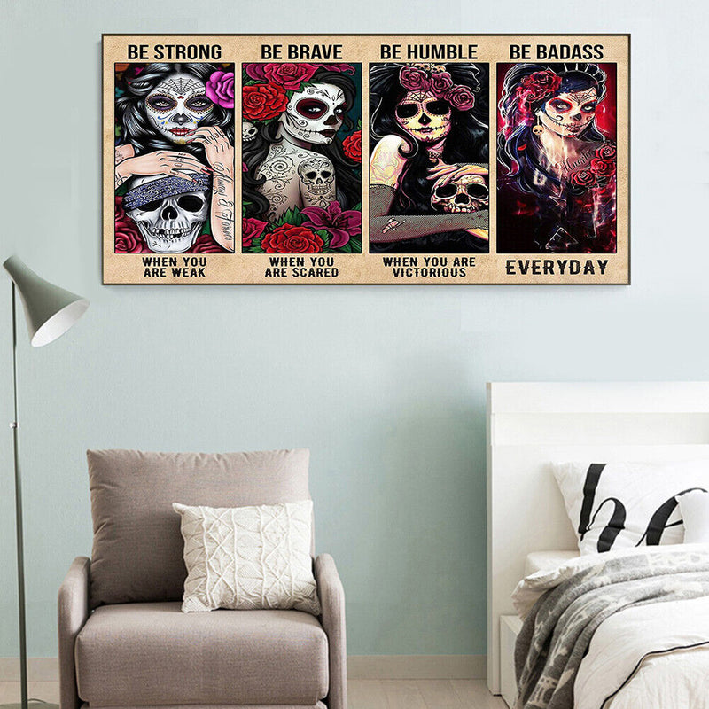 DIY Digital Picture Beauty Skeleton Frameless Oil Painting By Number Handicraft