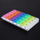 28 Compartments Pills Storage Box 7 Days Tablet Pill Box Holder Medicine