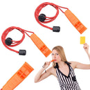 Whistles Rescue Emergency Marine Whistle With Adjustable Reflective Lanyard