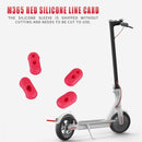4pcs Silicone Charge Port Cover Line Card for M365 Electric Scooter Parts