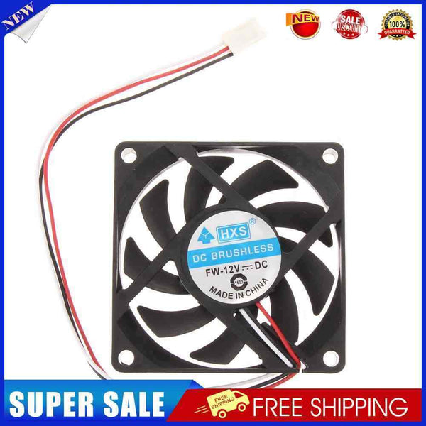 Portable Computer Case Cooler 12V 7cm 70mm PC CPU Cooling Cooler Fan