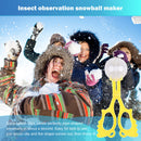 Snowball Maker Tool DIY Artificial Snow Ball Tongs with Handle (Yellow) Newly