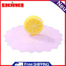 Transparent Cherry Silicone Cup Cover Heat-Resistant Dust Leak Proof Lid Cartoon