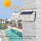 160LED Solar Wall Lamp Waterproof Motion Sensor Outdoor Yard Decor Light