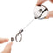Stationery Metal Anti-Lost Clip Lanyards Badge Holder Key Ring Retractable