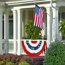 USA Bunting Flag Pleated Fan Resistant Polyester Banner for Independence Da