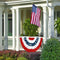 USA Bunting Flag Pleated Fan Resistant Polyester Banner for Independence Da