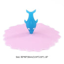 Silicone Heat-resistant Dust-proof Sealed Cup Lid Food Wrap Cover (Dolphin)