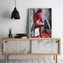 5D DIY Full Drill Square Diamond Painting Cool Lady Cross Stitch Embroidery