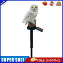 5pcs Solar Power LED Waterproof Garden Landscape Owl Lawn Light (White)