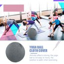 Cotton Linen Yoga Exercise Balance Ball Protective Cover (Navy Blue 65cm) Newly
