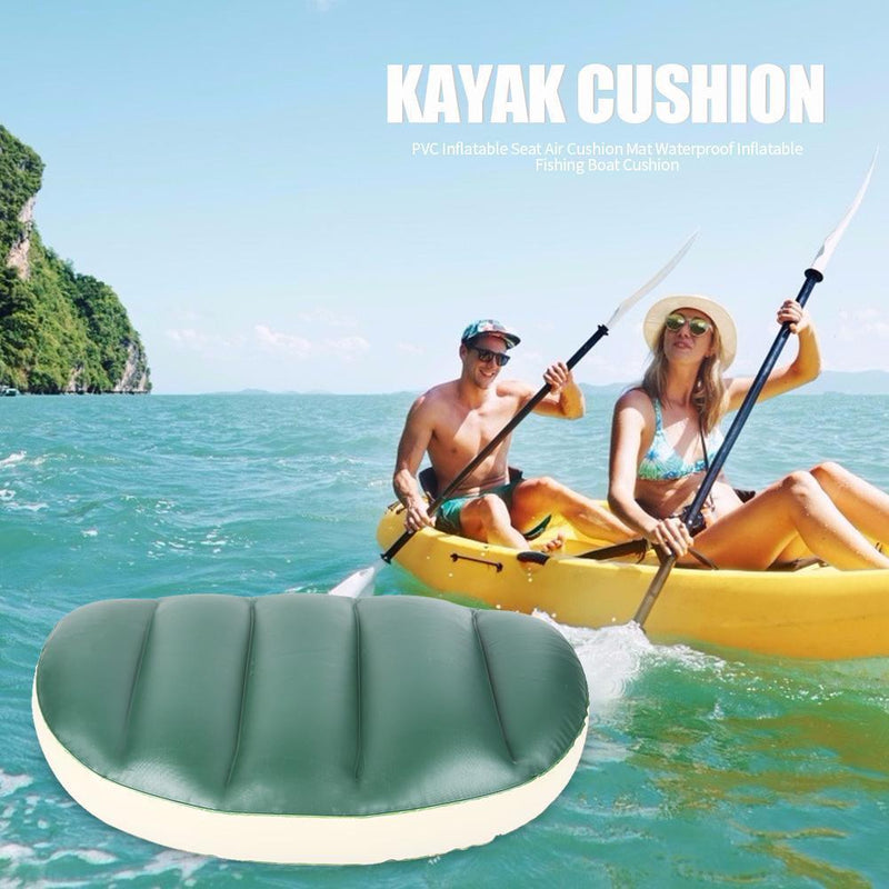 Camping Fishing Rowing Canoe Pillow Inflatable Kayak Cushion Boating Seat M