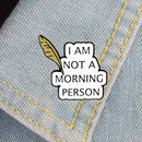 Fashion Letter Brooch Lapel Pins Bag Clothes Denim Shirt Decor (Style 3)