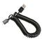 Spiral Coiled USB 2.0 A Male to Micro USB B 5Pin Adaptor Spring Cable