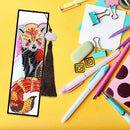 2pcs Creative DIY Diamond Painting Bookmark Leather Tassel Tags Art (SQ073)