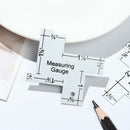 Handmade Patchwork Quilting Tailor Ruler Template Sewing Ruler Measuring Gauge