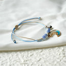 Day present Adjustable Charm Couples Bracelet Moon Rope Bracelet Hand Chain