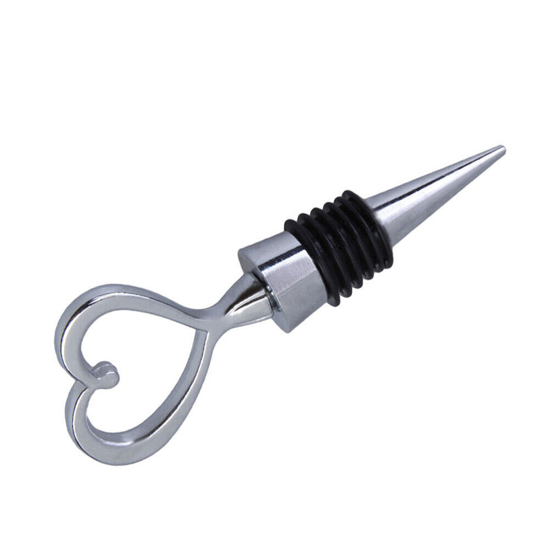 Love Heart Corkscrew Bottle Opener Set Wedding Decor Favors Wine Stopper