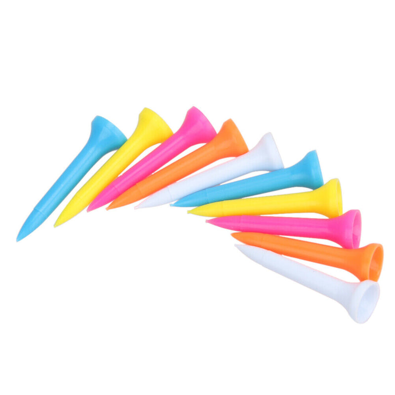 100Pcs Mixed Color Plastic 42mm(1 2/3 inch) Polypropylene Golf Tees
