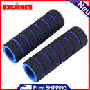 1 Pair Bike Bicycle Handle Bar Sponge Grip Cover Bar Grips Sleeve (Blue)