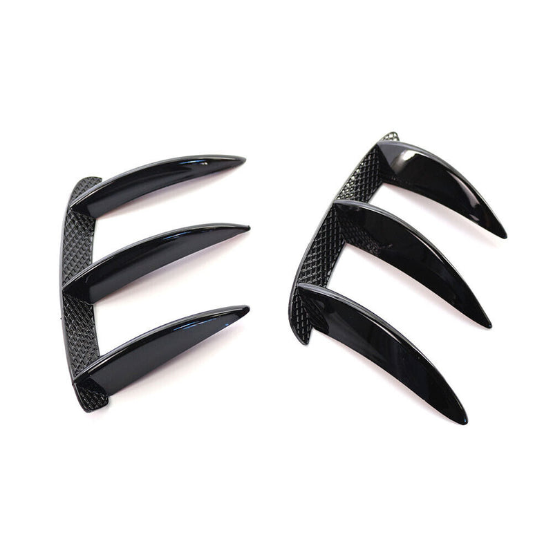 Rear Bumper Side Vent Canards for Mercedes Benz W176 A200 A45 AMG (Black) Newly