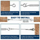 Railing Fence Stainless Steel Cable Hanging Set Wire Rope Cable Clothesline Kit