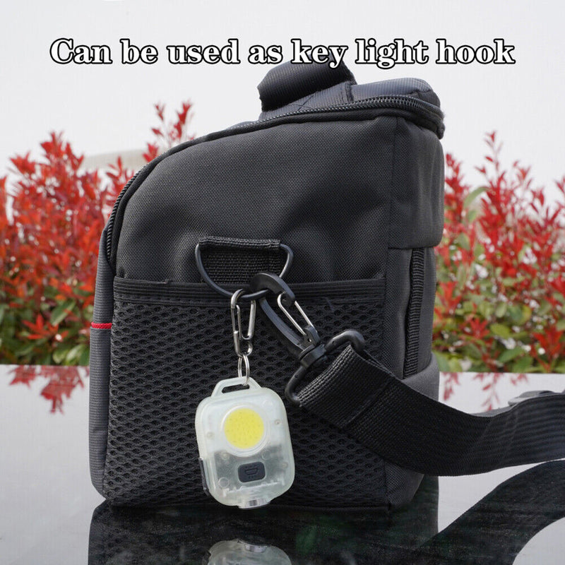 Emergency Work Lights Keychains Waterproof COB LED Flashlight (Fluorescent)