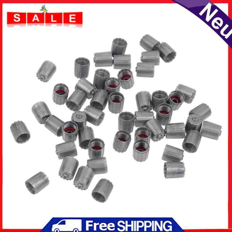 50pcs Includes Plastic TPMS Valve Stem Caps Automotive Wheel Tires Tire